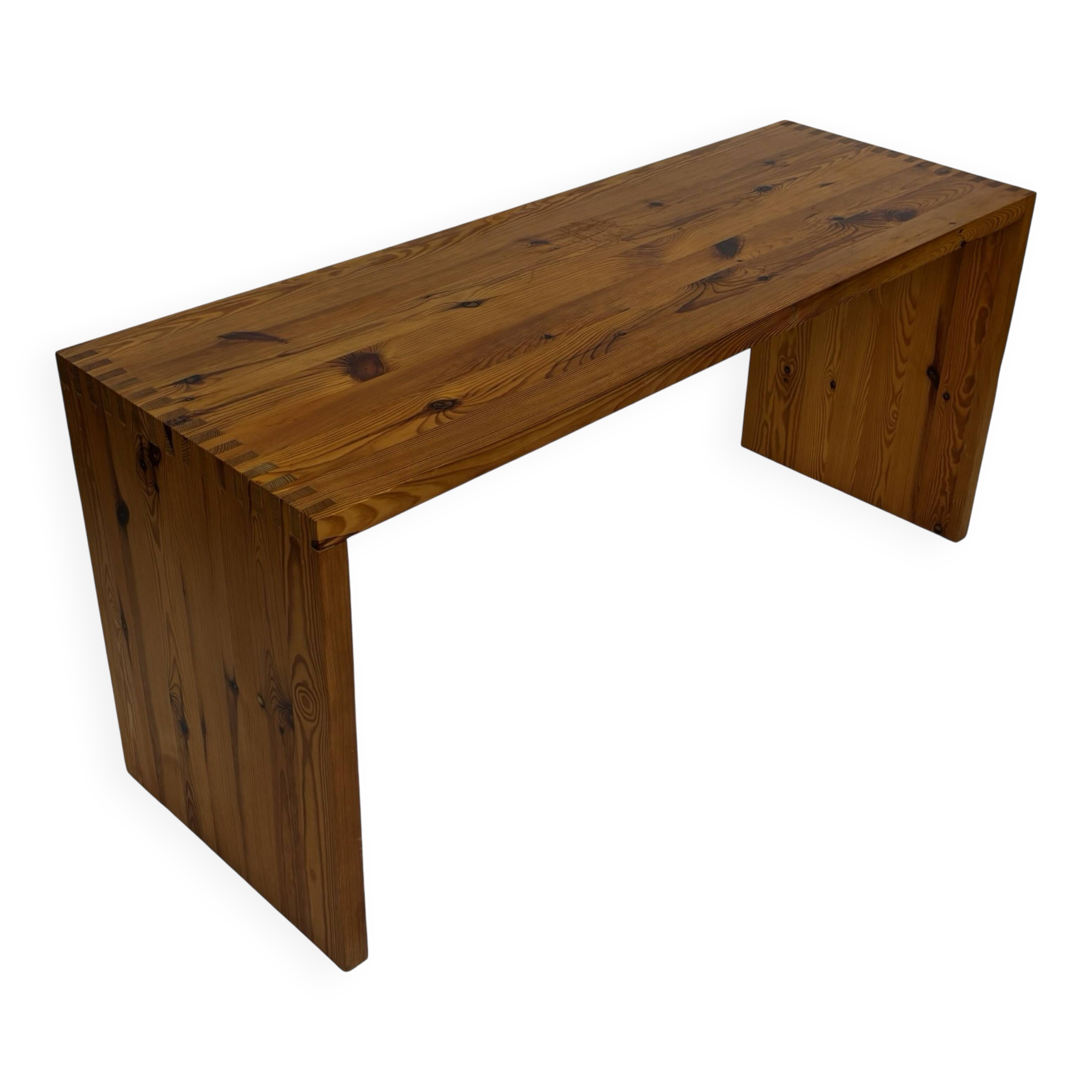 Vintage Side Table by Ate van Apeldoorn / Houtwerk Hattem Pine, 1970s