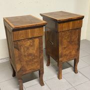 Large Art Deco bedside tables, Italy, 1930s, set of 2