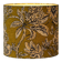 Lampshade dressed in a modern tropical-inspired pattern blending