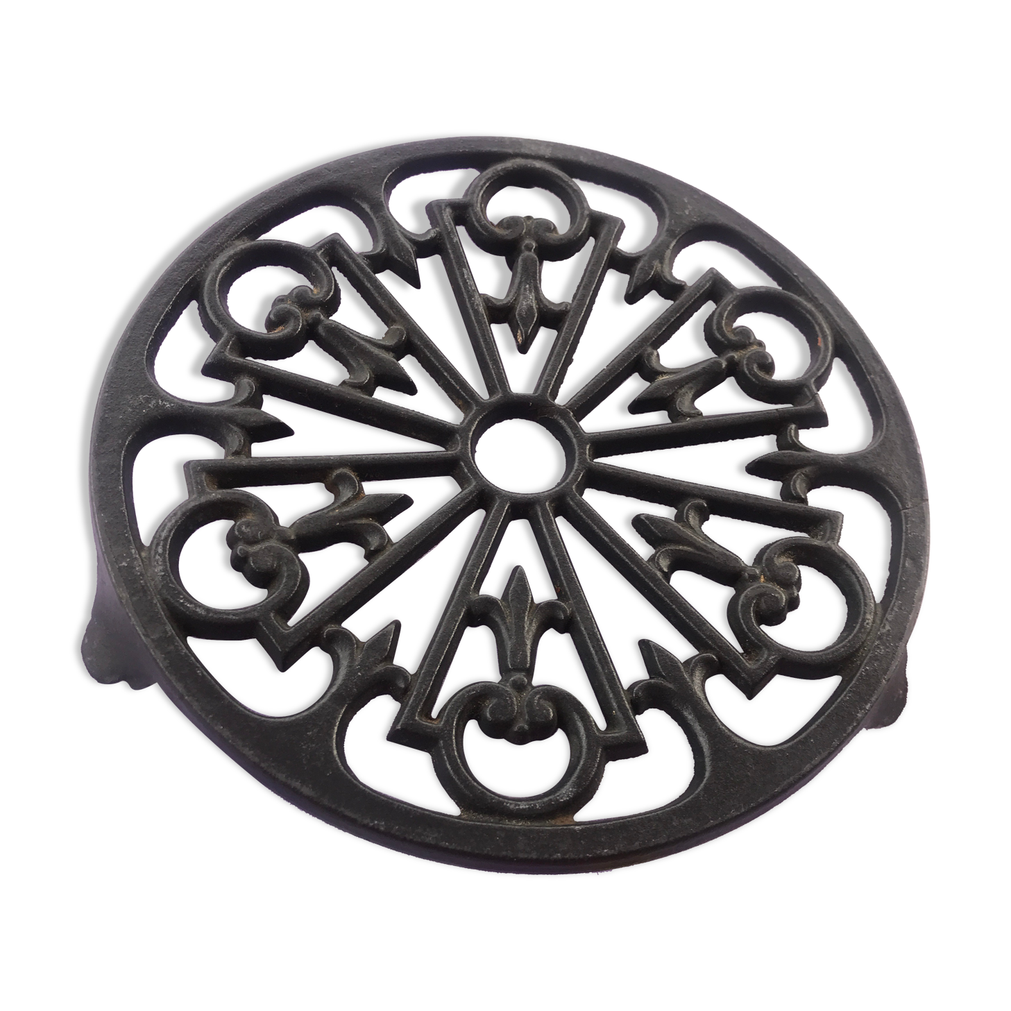 Vintage cast iron underside