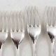 Christofle America 12 dessert forks, 17 cm, silver-plated, excellent condition.