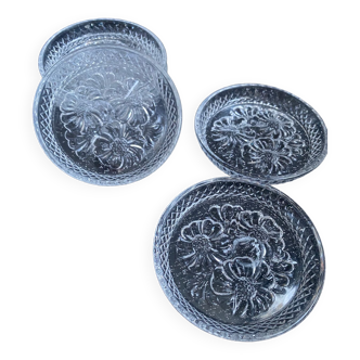 Set of 6 “Breteuil” coasters Cristal d’Arques