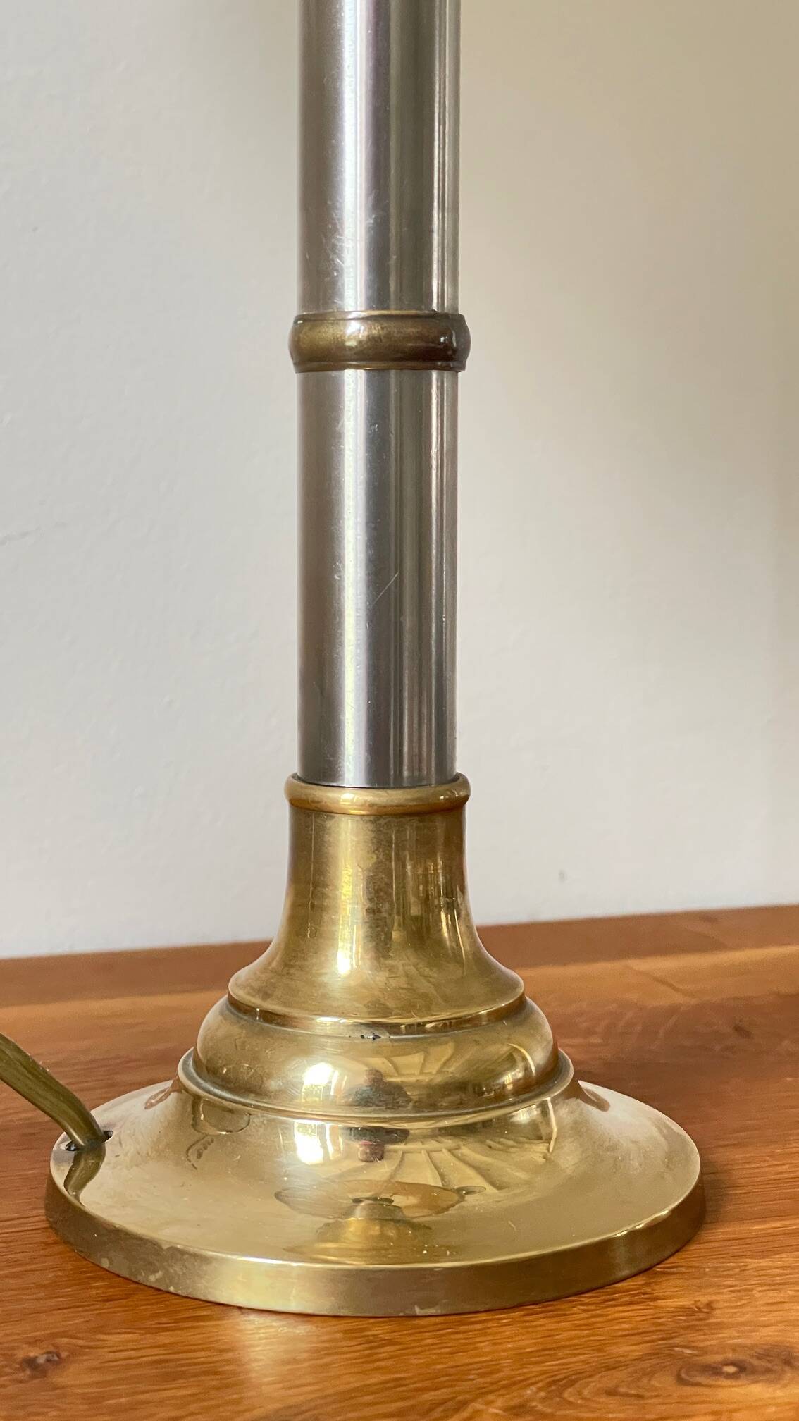70s Steel and Brass LAMP