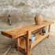 Old workbench XXL side table counter