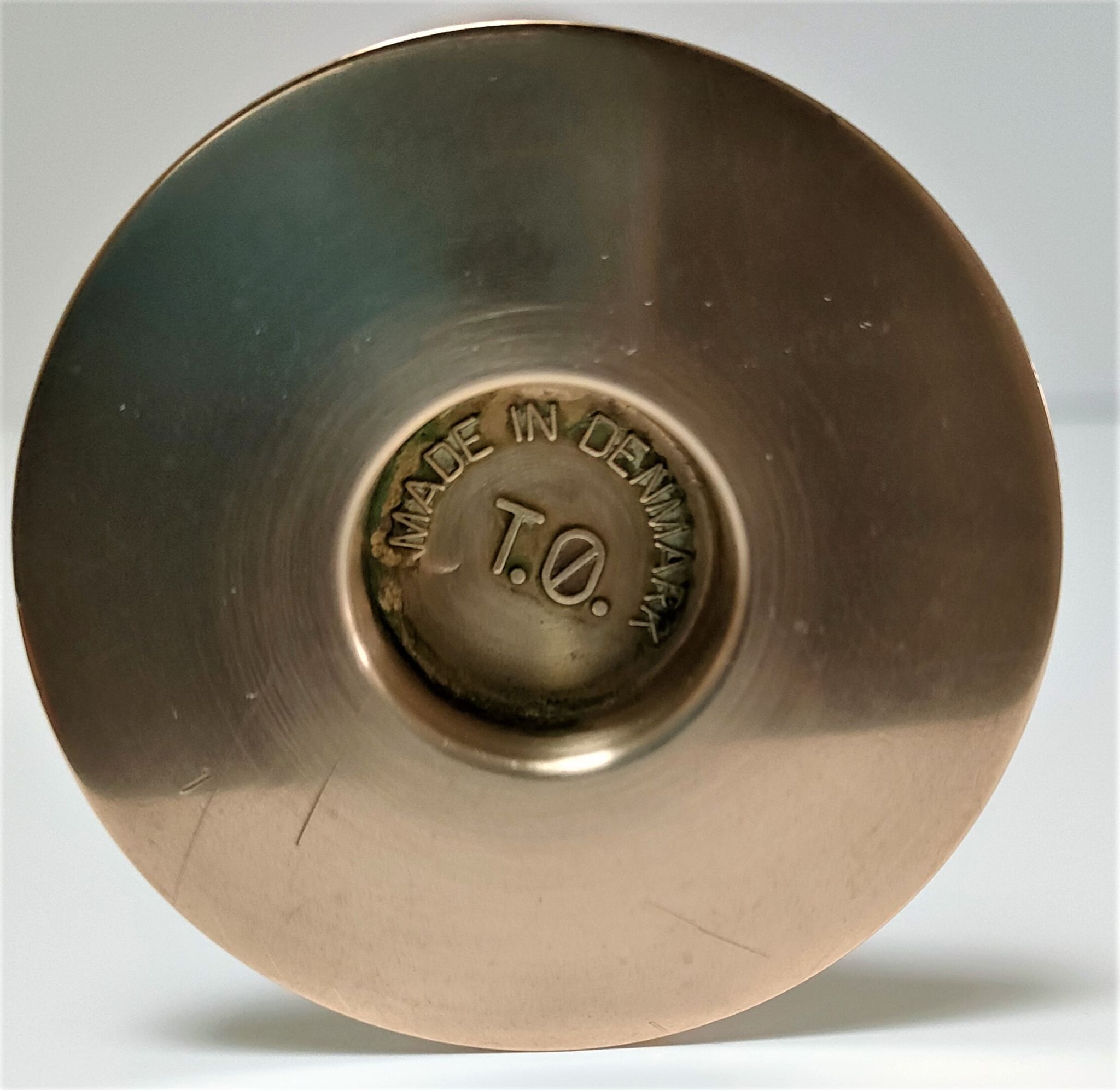 Hi Fi candle holder by Max Bruël for Torben Orskov solid brass h. 26,5 cm