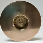 Hi Fi candle holder by Max Bruël for Torben Orskov solid brass h. 26,5 cm