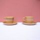 2 tasses et soucoupes sarreguemines grès