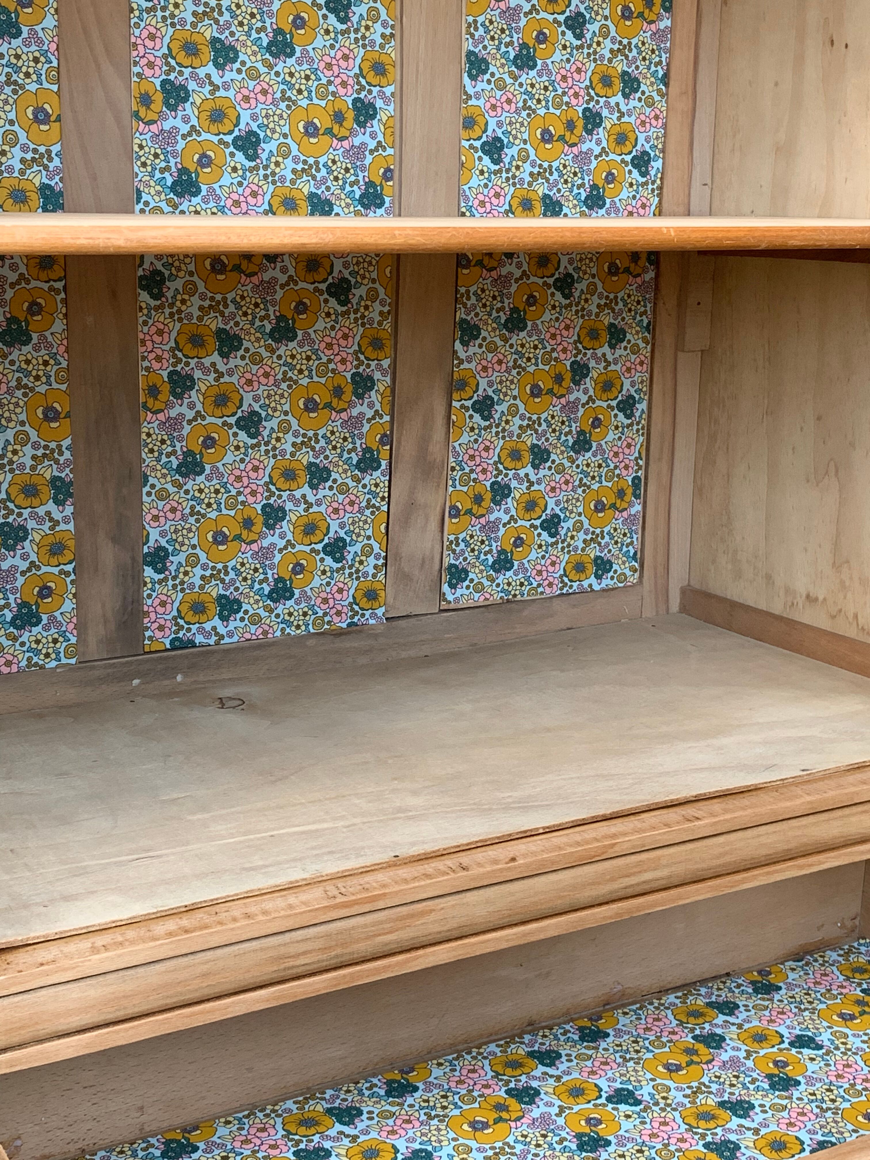 Parisian wardrobe art deco wood brut