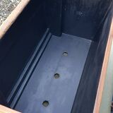 Old solid teak flower box