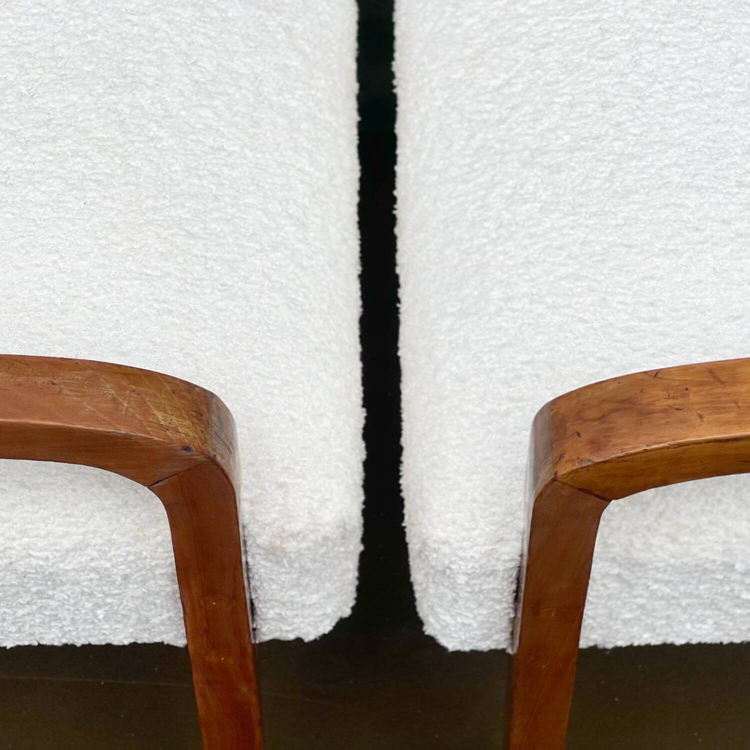 Deux tabourets mouton Decò