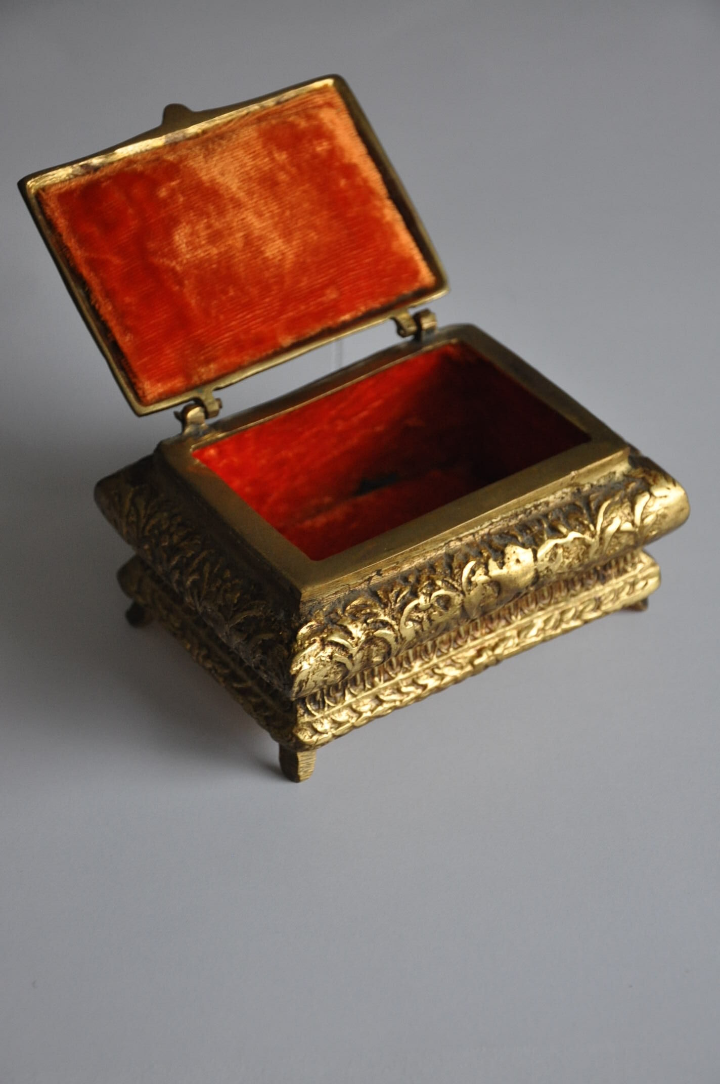 Brass jewelry box