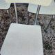 Lot 6 chaises formica jaune paille crème