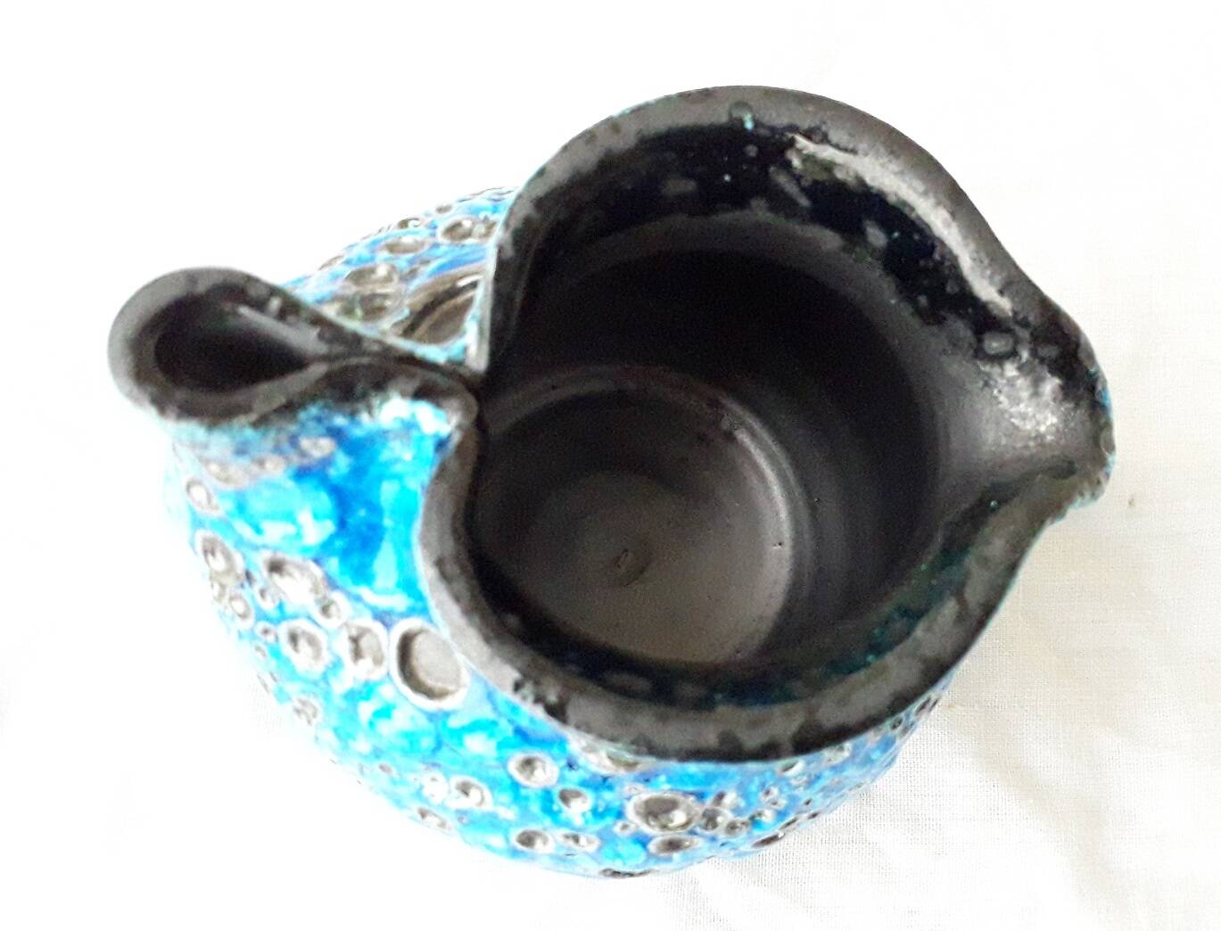 Blue milk jug