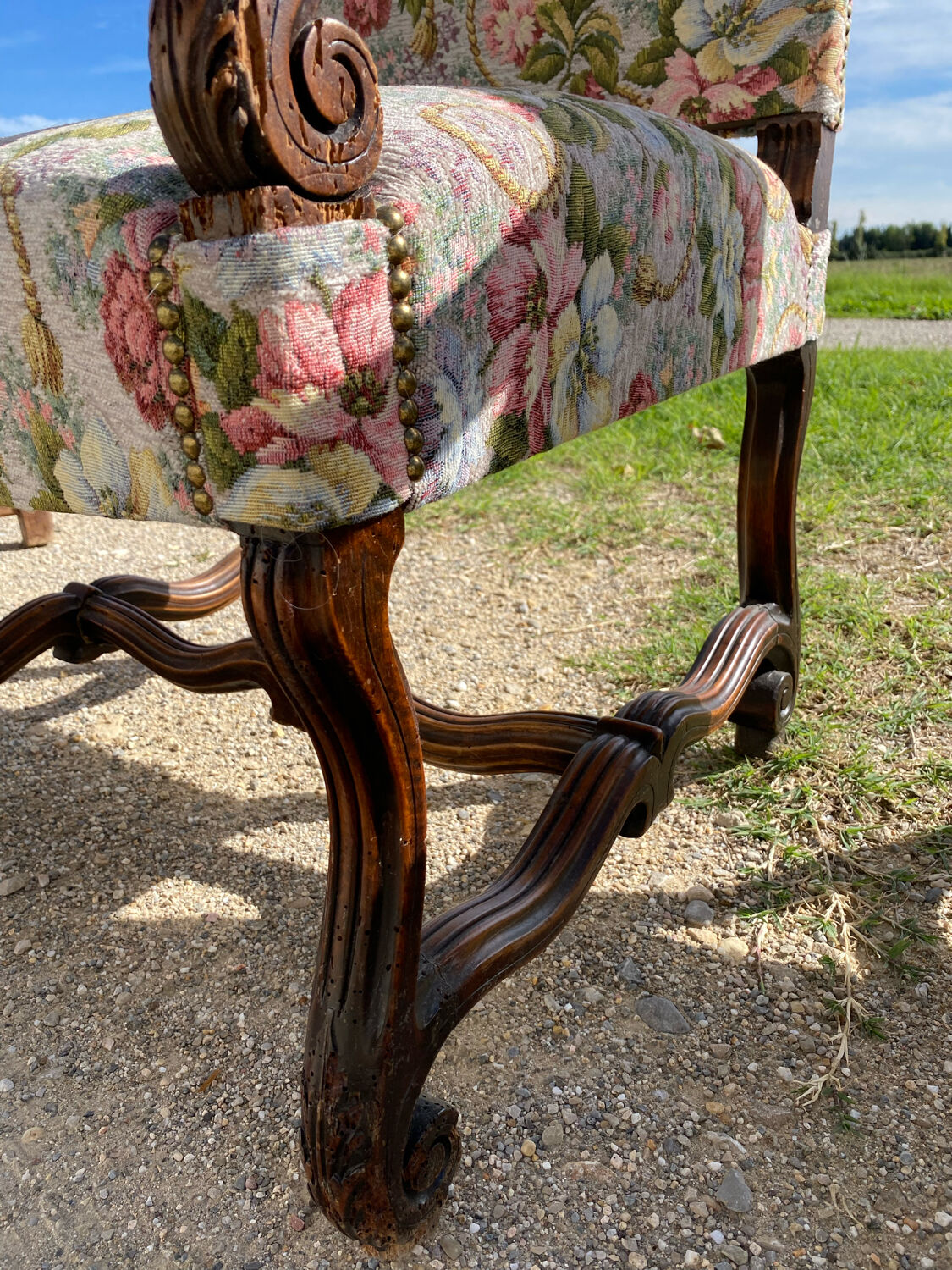 Pair of Louis XIII armchairs
