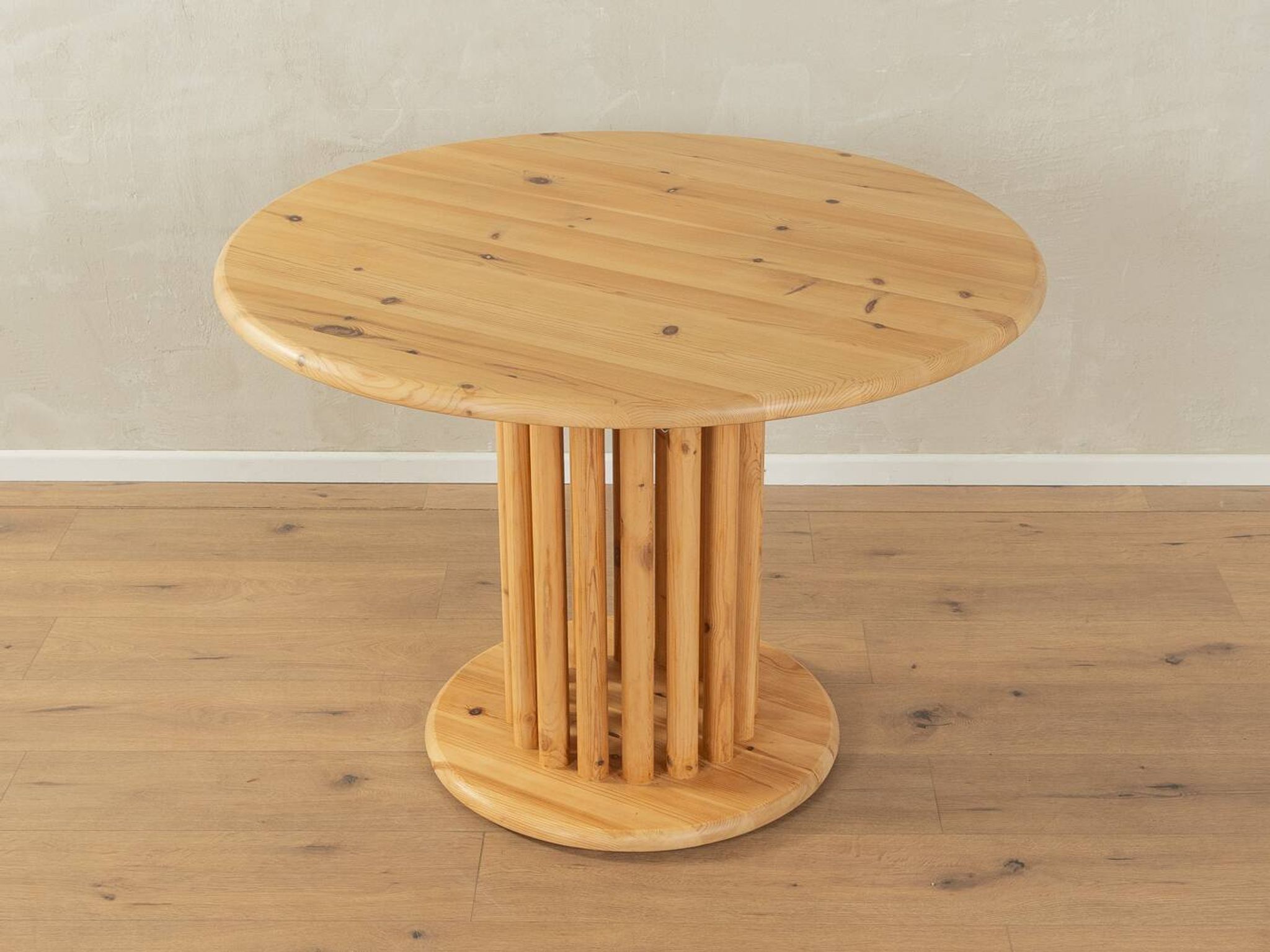 Table de salle à manger extensible des années 80 avec pieds en bois