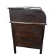 Vintage American wooden desk with a roll-top.