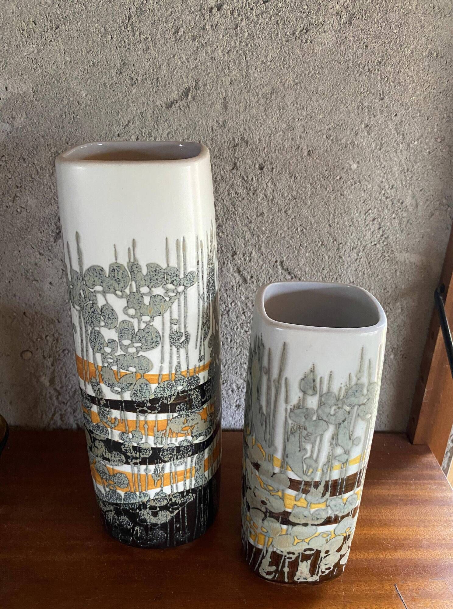 2 Royal Copenhagen vases, 1960s, design by Ivan Weiss.