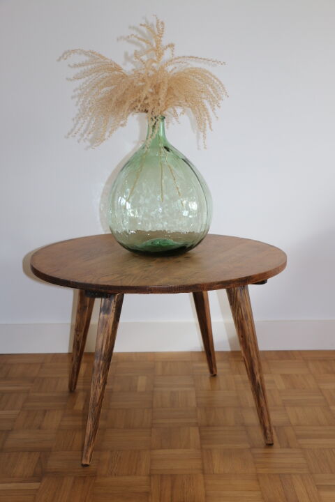 Table basse chêne ronde 642mm