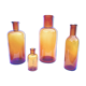 Amber apothecary bottles