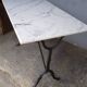 Bistro table for 4 people in white marble