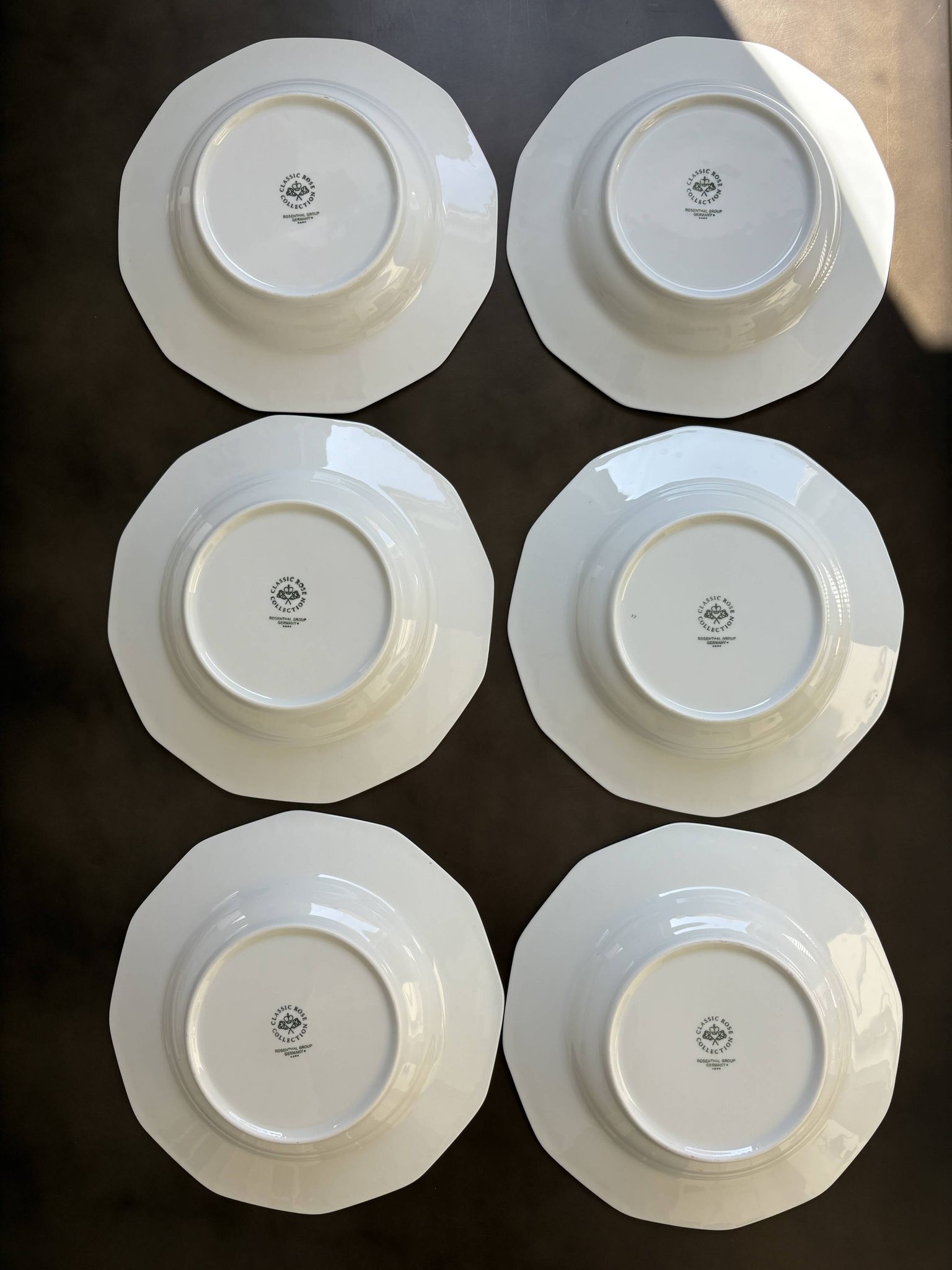 6 Rosenthal soup plates