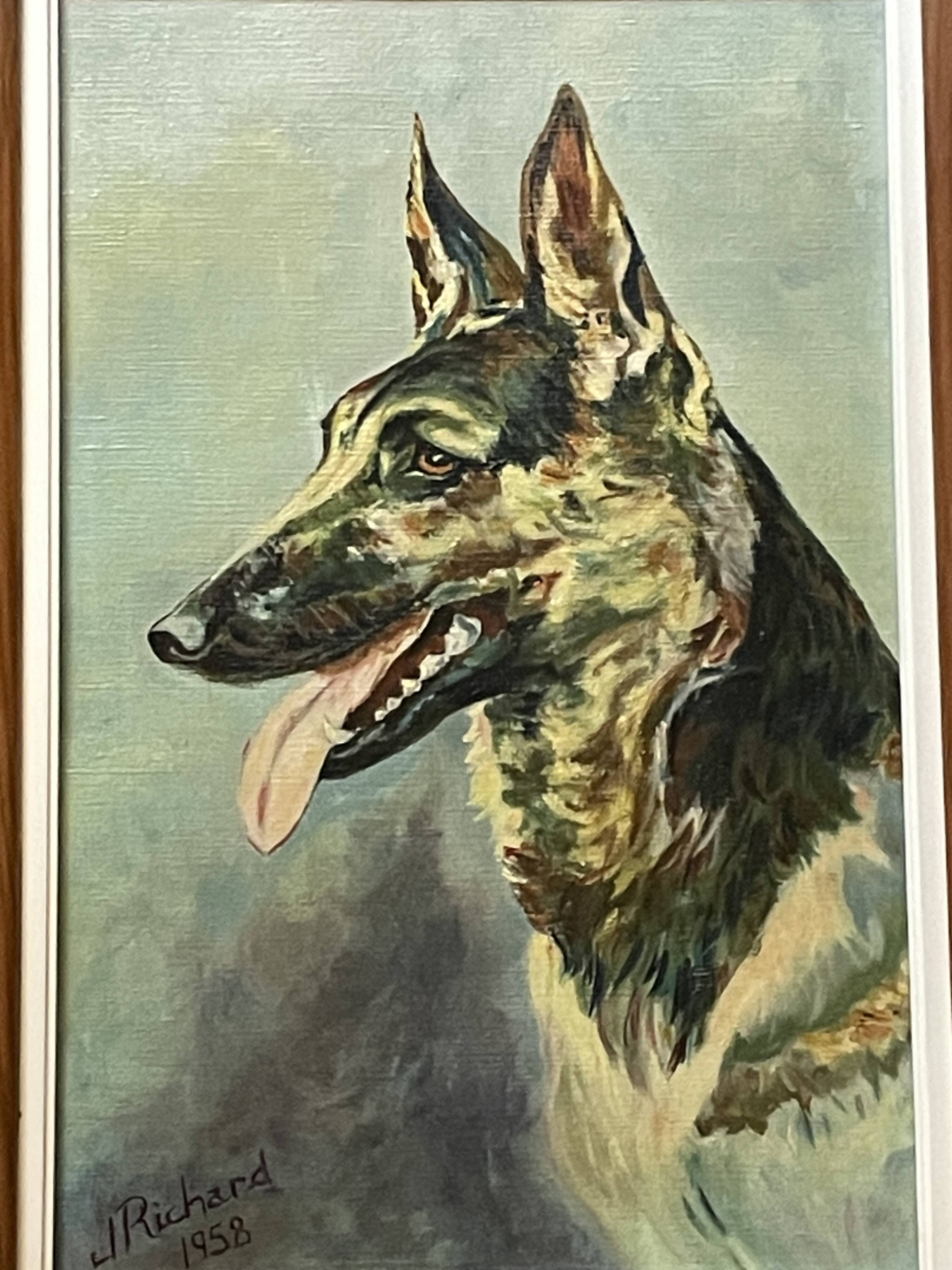 oil on canvas - Pair forming a pendant signed J. Richard