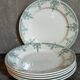 Six old plates iron earth of lunéville model lugano late nineteenth