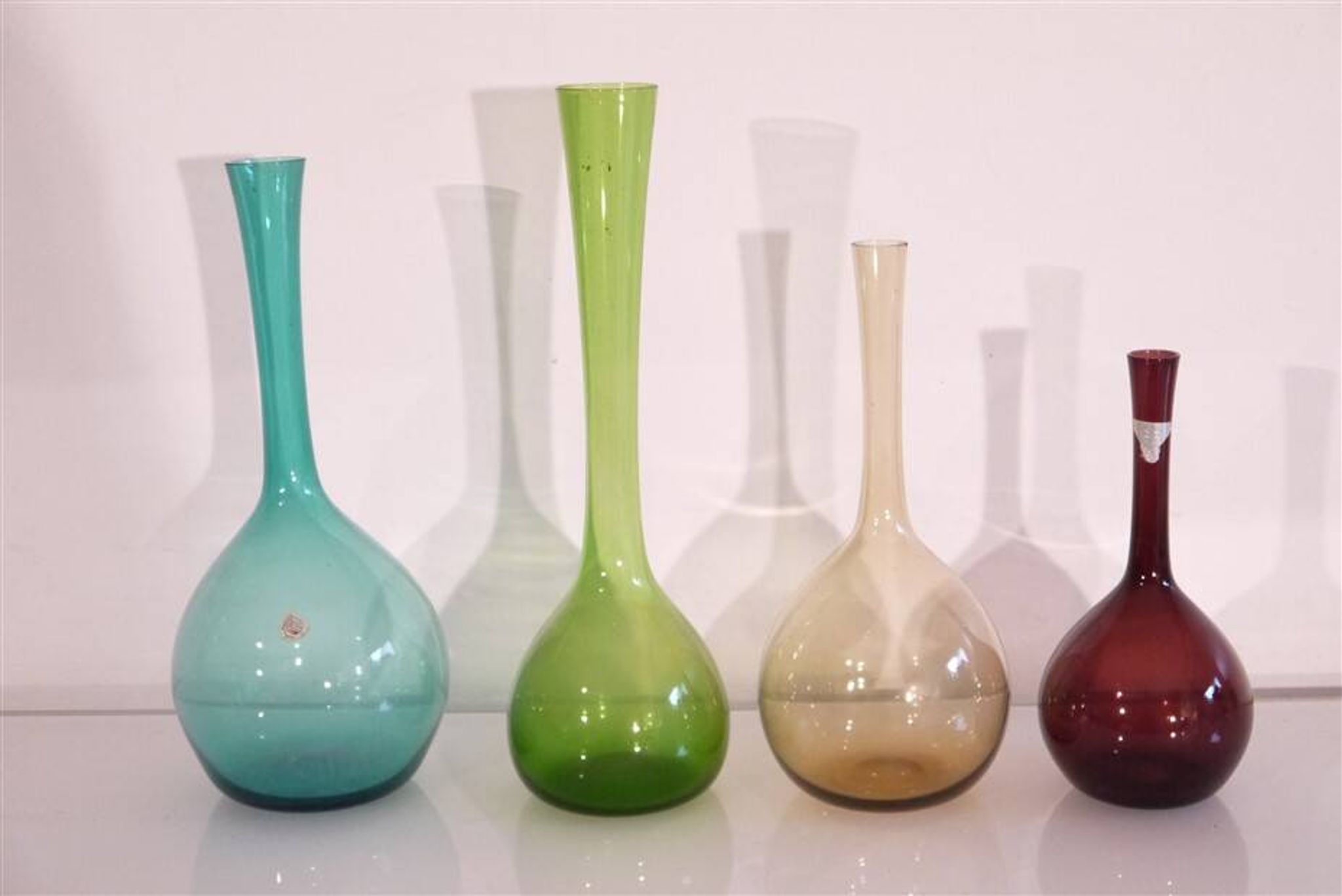 Ensemble de vases soufflés de Artur Percy, Suede 1960