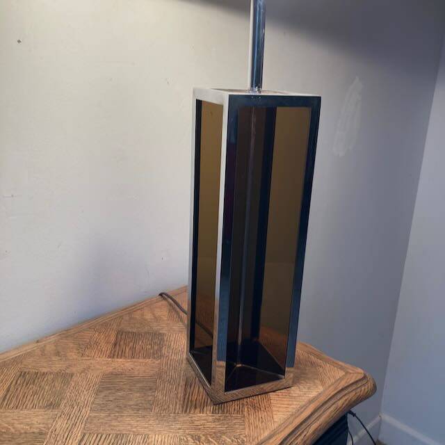 Large 70s plexiglass lamp