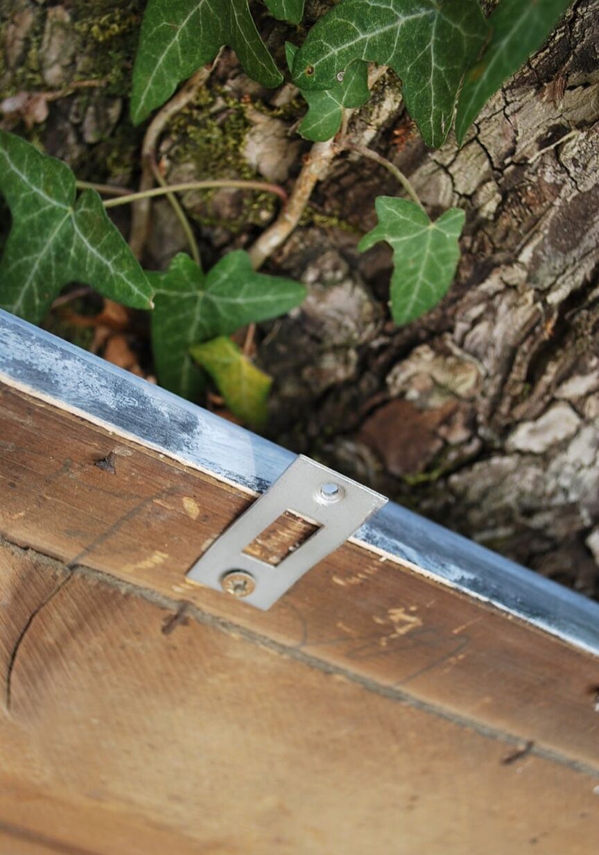 Old patinated mirror - 71x53cm