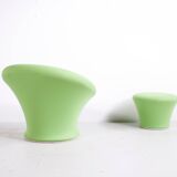 MUSHROOM ARMCHAIR AND FOOTREST F560 PIERRE PAULIN ARTIFORT PUBLISHER 1959 1ST EDITION