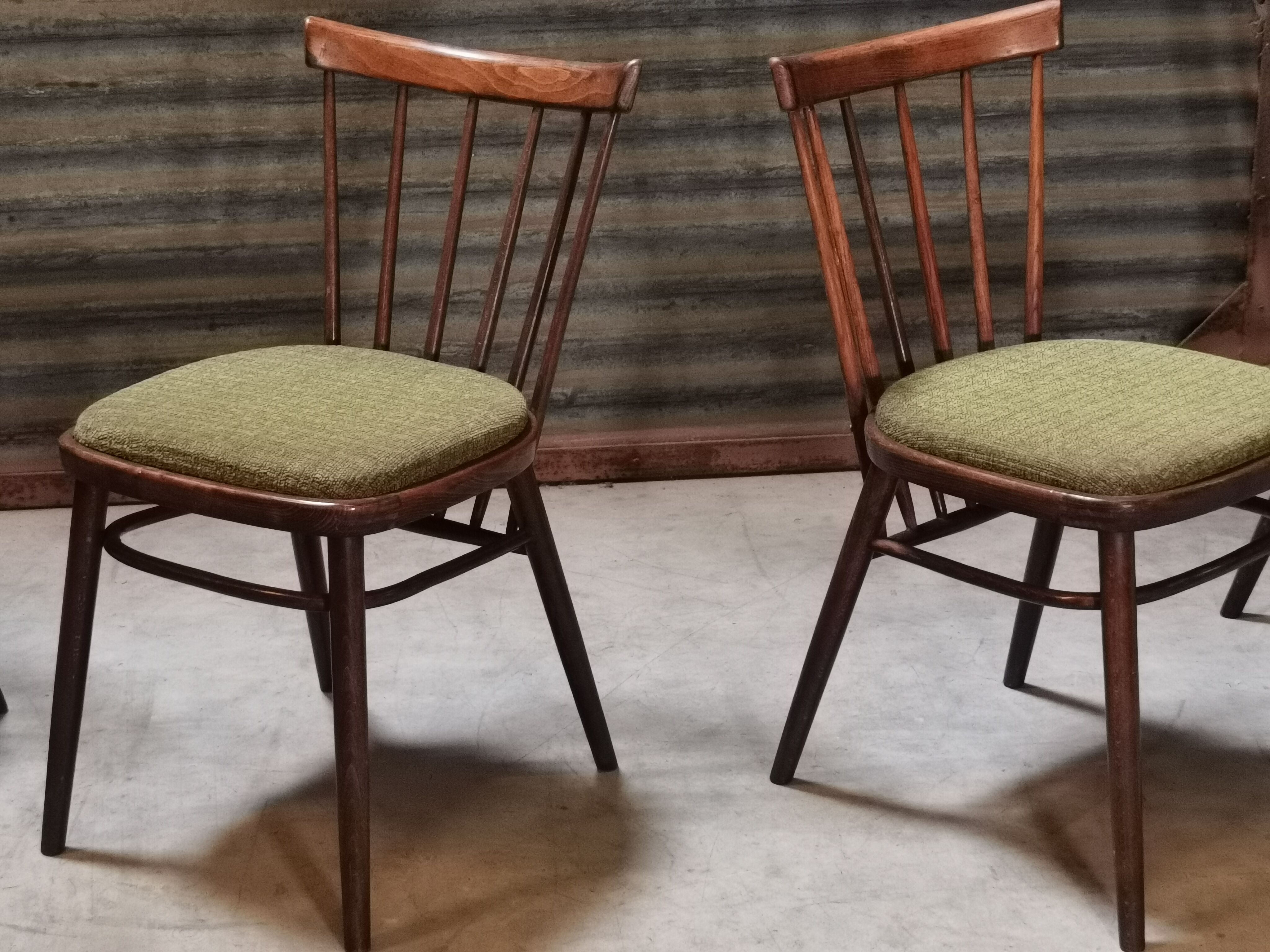 Suite de 4 chaises Antonin Suman pour Tatra Nabytok 1960
