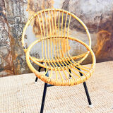 Rattan armchair for children