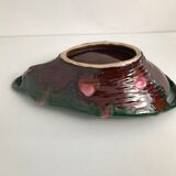 Vallauris-style ceramic fruit basket cup