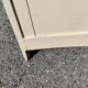 Small Parisian sideboard with one drawer and two doors, white lacquered