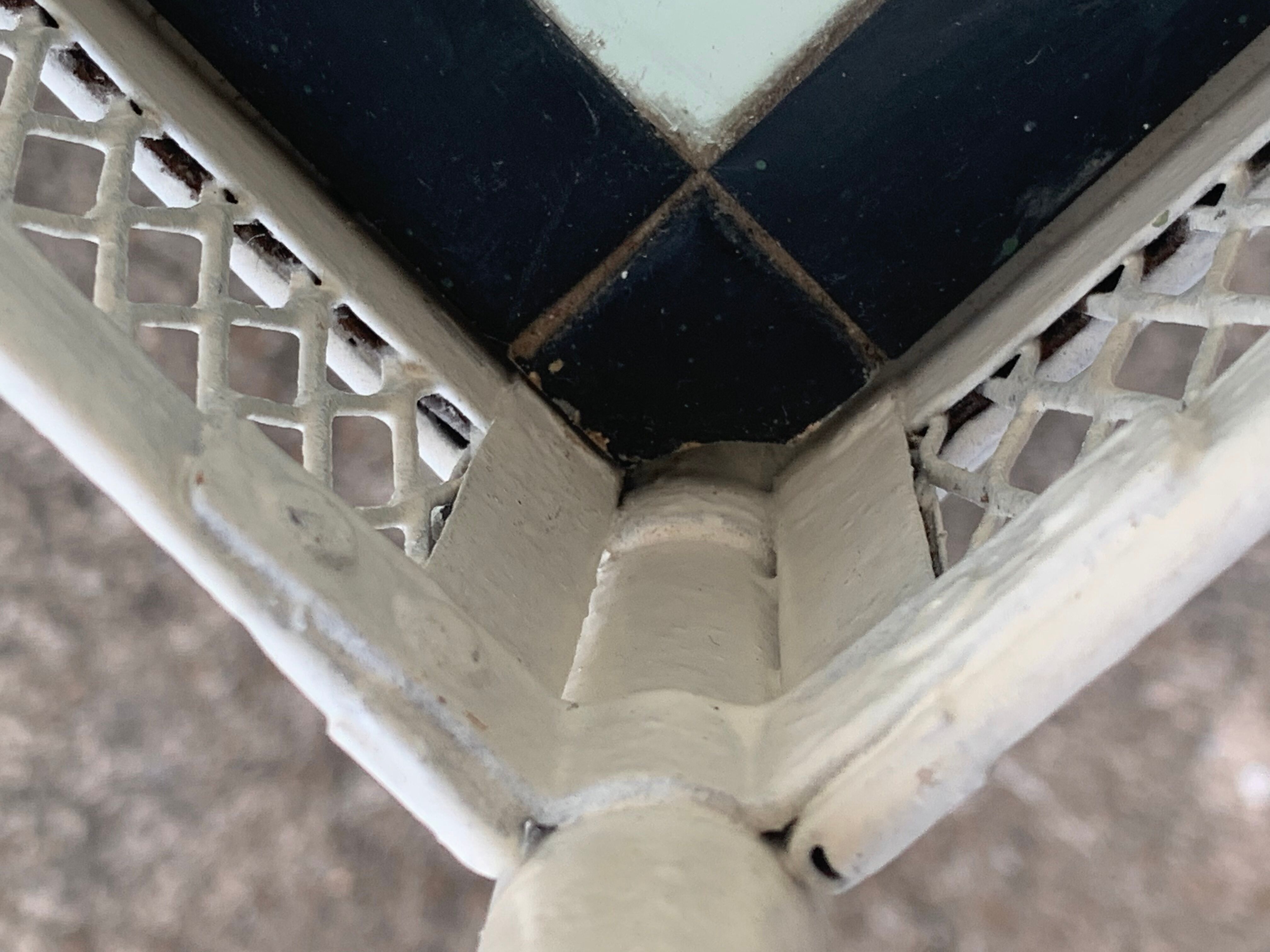 Vintage metal trolley from the 50s