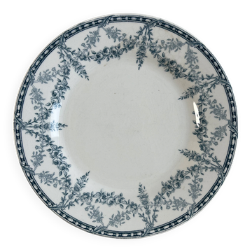 Assiette à fromage Creil et Montereau Labrador