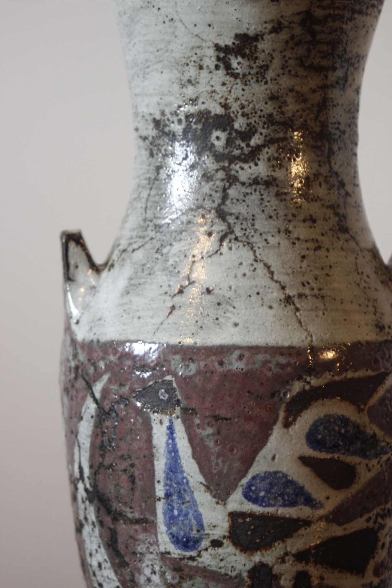 Ceramic bird vase by Jean Derval in Vallauris, France 1950s