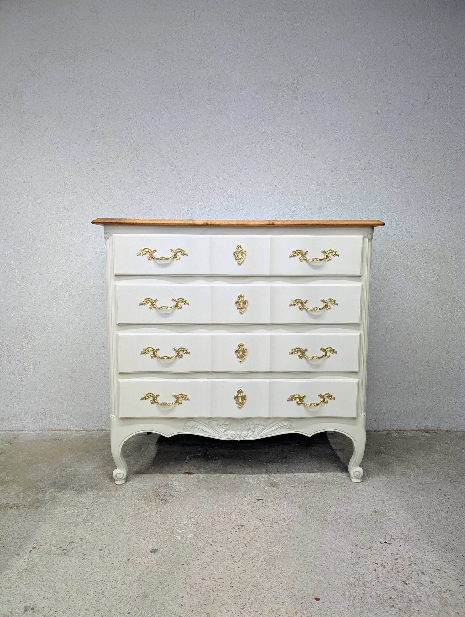 Vintage walnut commode refurbished