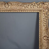 Old frame Montparnasse carved wood patinated 68x59 foliage 54.8x45 cm