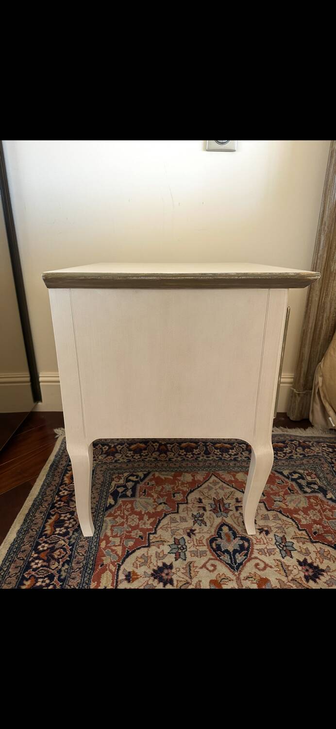 Solid wood bedside table