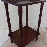 Bedside table or side table with 2 wooden shelves