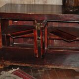 Old Chinese low cabinet in elm