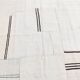Tapis Kilim contemporain vintage Off White et noir 7x10, 218x307 cm