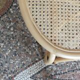 Fauteuil en rotin naturel et cannage de balî