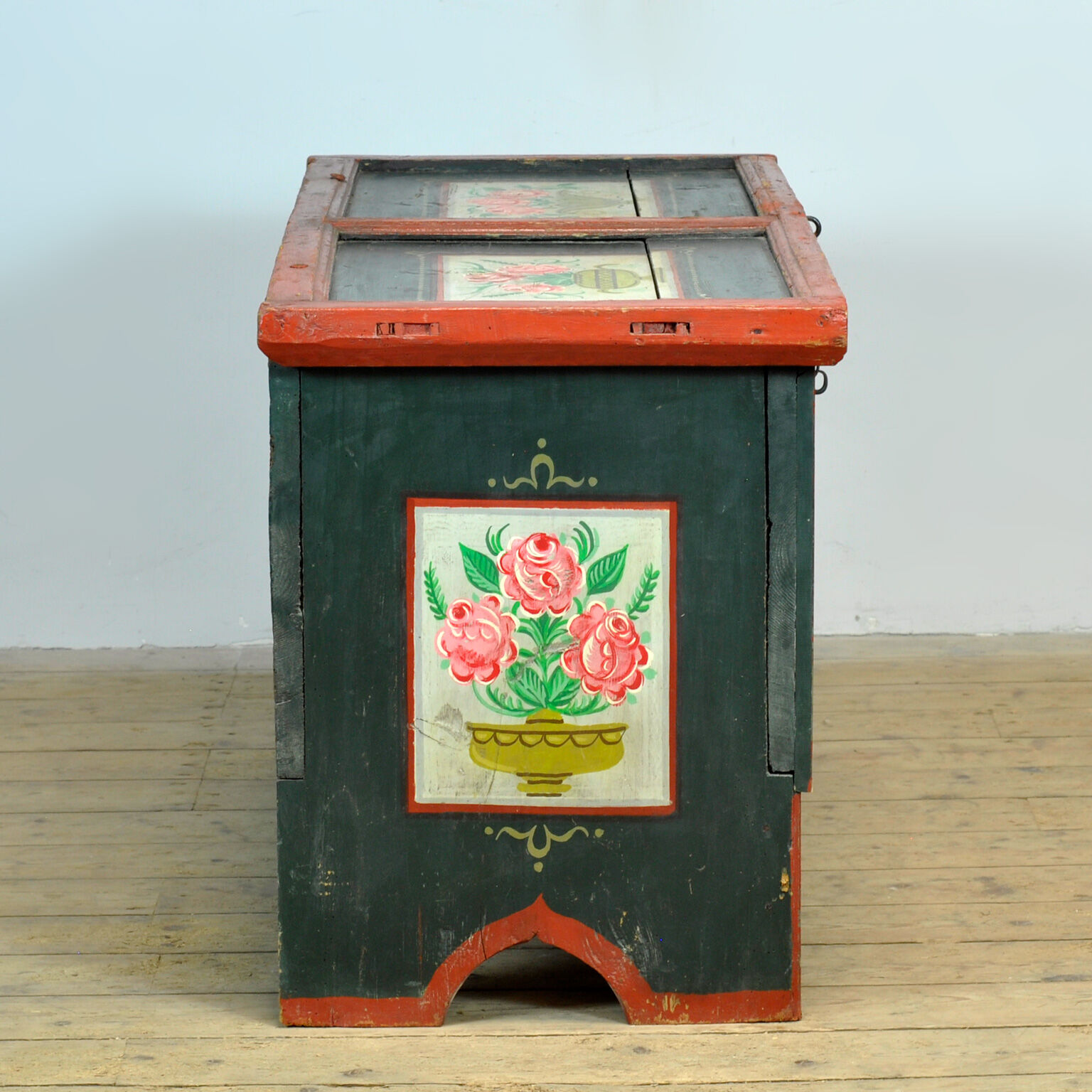 Folk art bridal chest, dated 1795