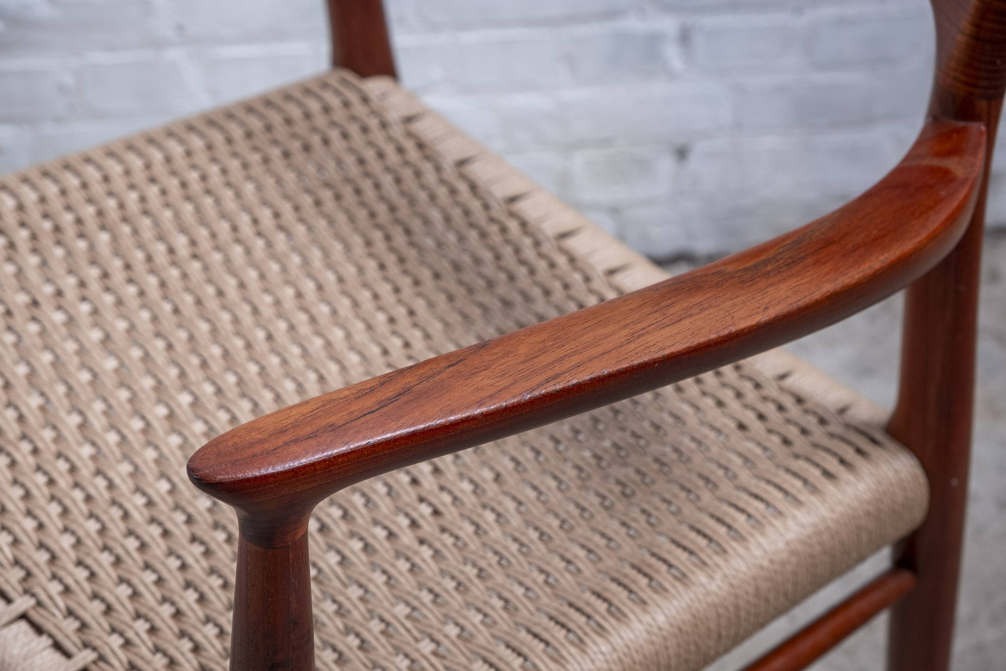 2x Niels Otto Møller Chair Model 56 in Teak, 1960s Denmark
