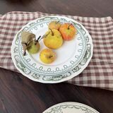 Set of 11 mismatched Terre de Fer plates
