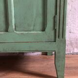Parisian buffet, aged green patina