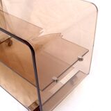 Plexiglas design rolling coffee table